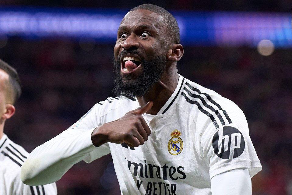Rudiger was spotted doing a throat-cutting gesture to Atletico fans