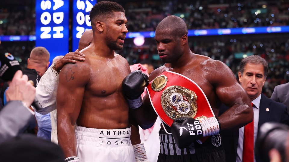 Anthony Joshua and the IBF heavyweight world champion.