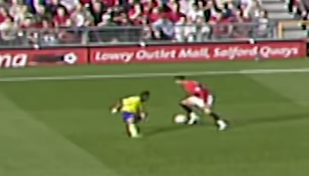 Ronaldo left Cole on the deck after skipping past him just minutes into their first meeting