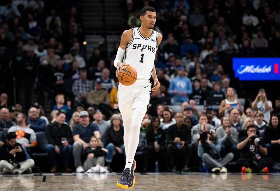 Wemby is the current tallest player in the league - at 7ft 4in